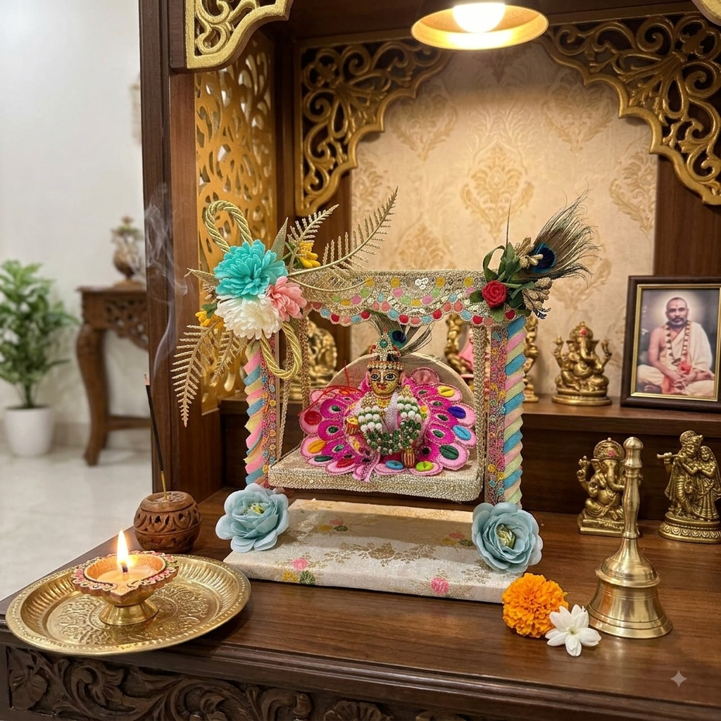 Krishna Ji Jhula (Decorate)