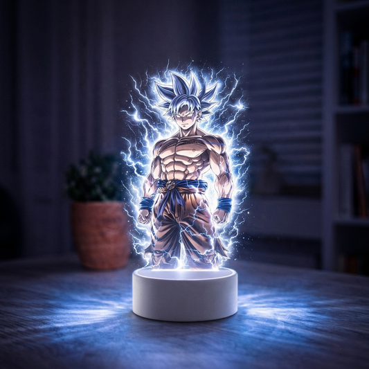 Goku Ultra Instinct LED Anime Lamp with Lightning Effect