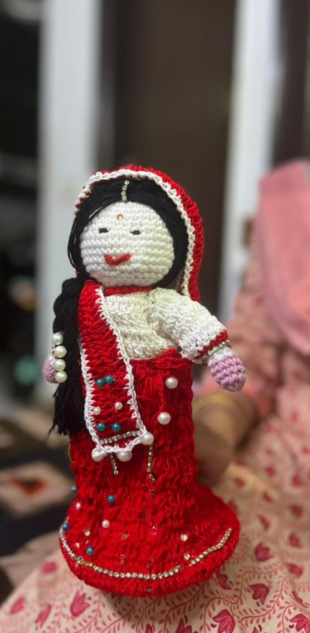 Handmade Crochet Doll – Traditional Amigurumi Soft Toy (Customizable Gift)